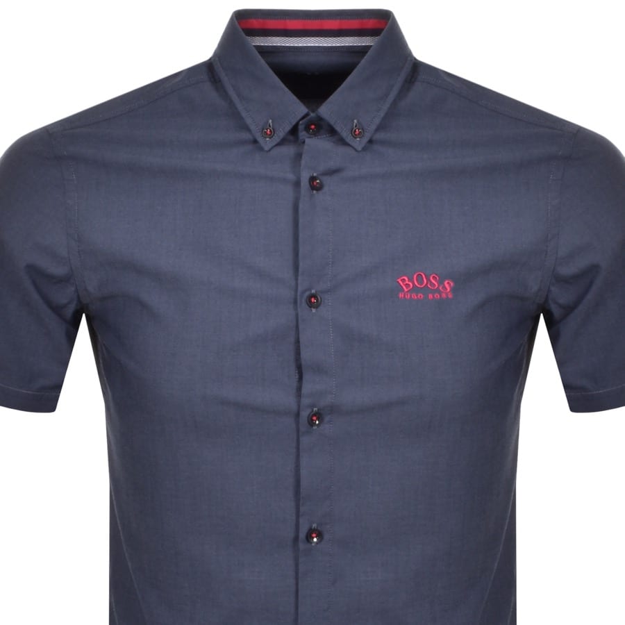 Alternative Image for ProductBOSS Biada R Short Sleeved Shirt Navy2